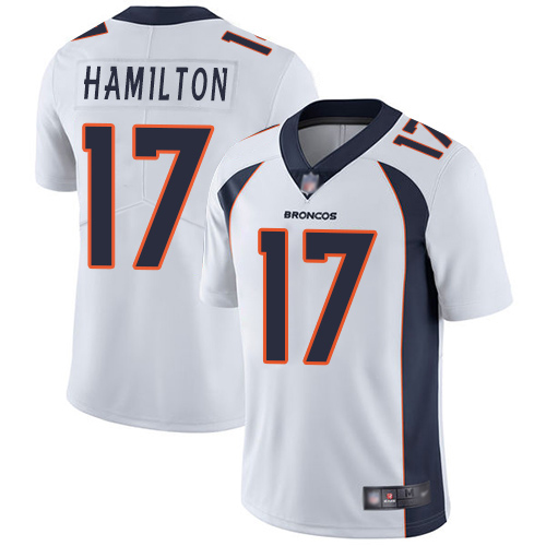 Men Denver Broncos #17 DaeSean Hamilton White Vapor Untouchable Limited Player Football NFL Jersey
